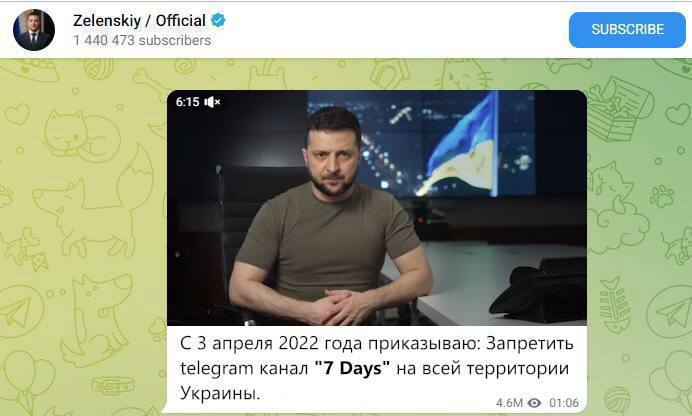 Запрет телеграмма 2025