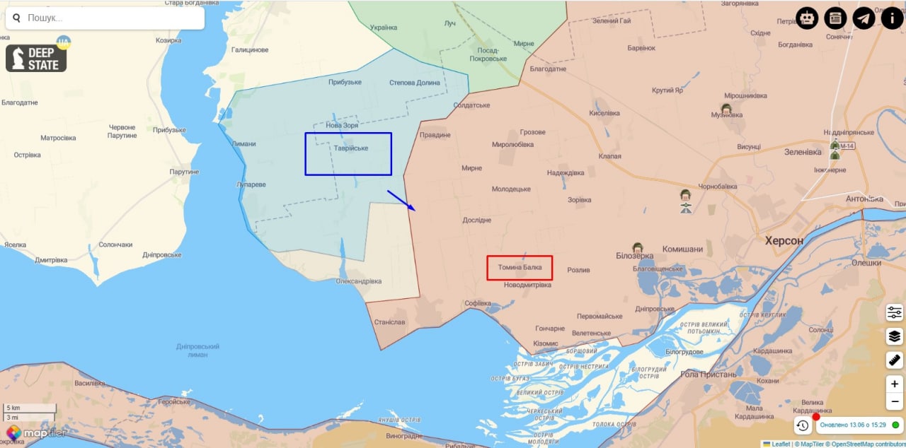 Херсонская область последние новости на сегодня с фронта карта сейчас