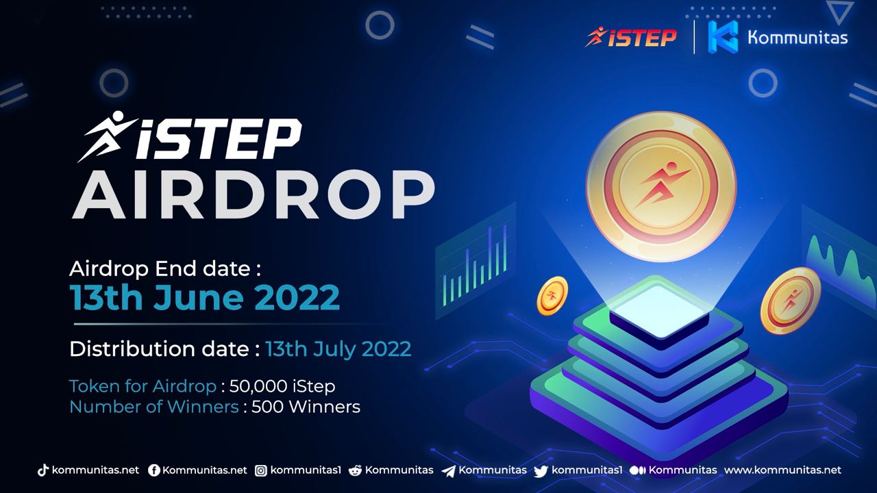 Airdrop event. Айстеп. ISTEP Jonsin.