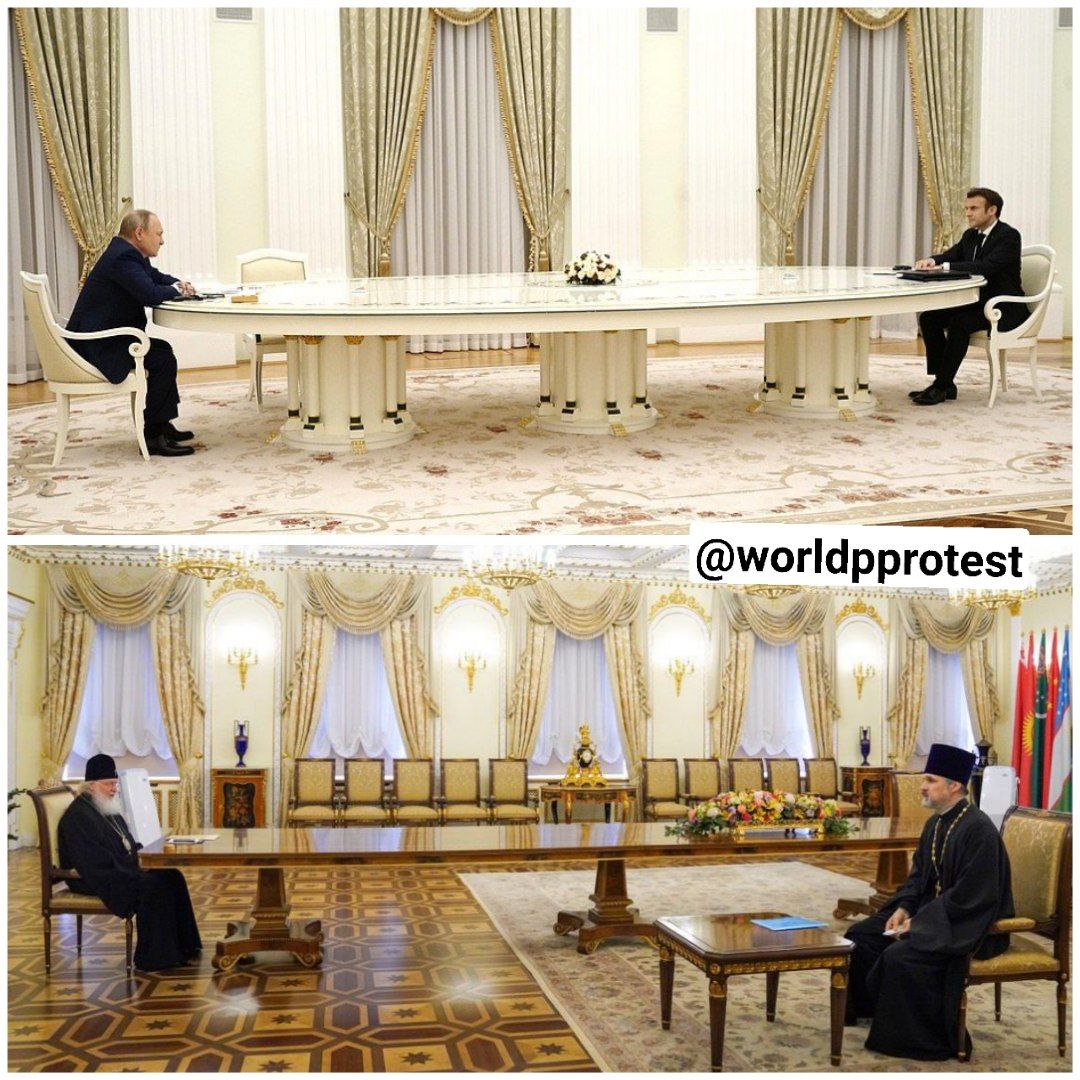 Длина стола Путина