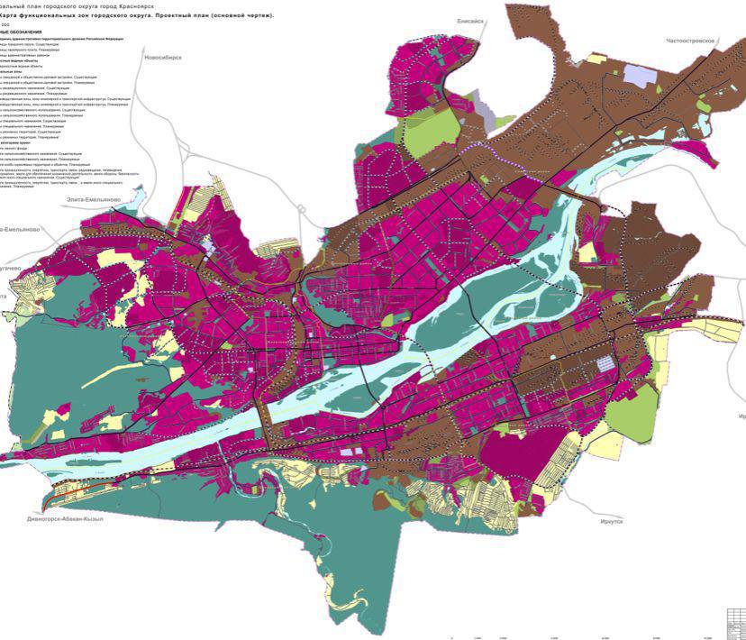 Градостроительная карта красноярск